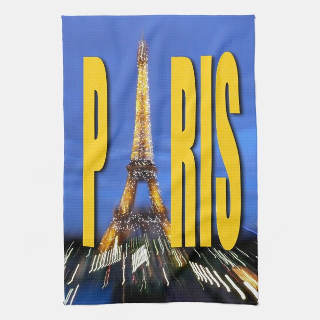 Eiffel Tower Paris France Towel (Vertical)