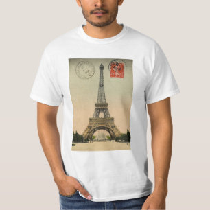 Eiffel Tower, Paris, France, Vintage Retro T-Shirt