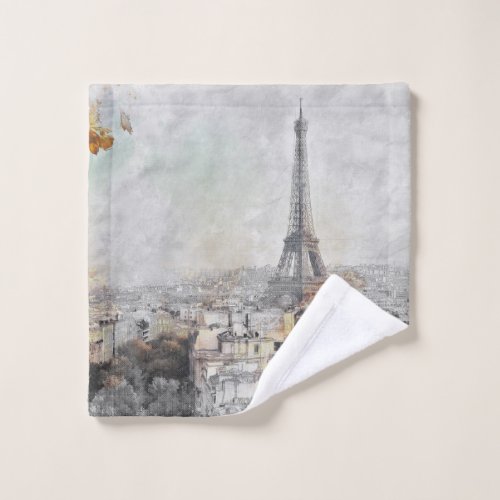 Eiffel Tower Paris France Wash Cloth