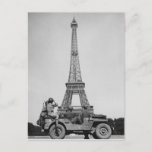 Eiffel Tower Paris France Ww2 Postcard at Zazzle