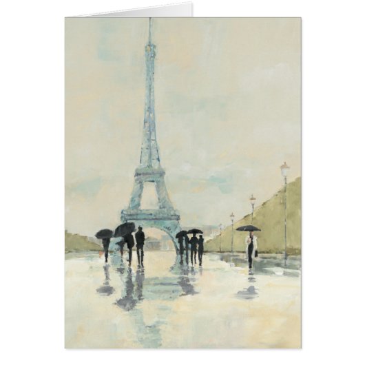 Eiffel Tower | Paris In The Rain Cards (Front)