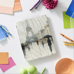 Eiffel Tower   Paris In The Rain iPad Smart Cover