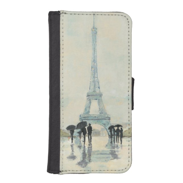 Eiffel Tower | Paris In The Rain iPhone Wallet Case (Front)