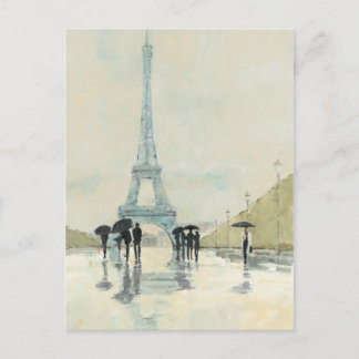 Eiffel Tower | Paris In The Rain Postcard