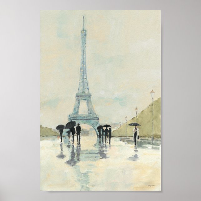Eiffel Tower | Paris In The Rain Poster (Front)