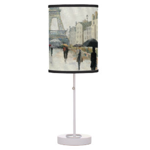 Eiffel Tower   Paris In The Rain Table Lamp