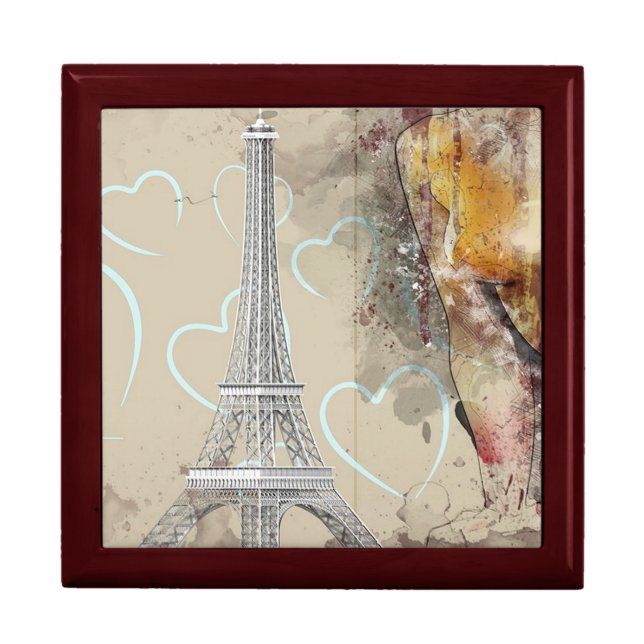 Eiffel Tower Paris Jewelry Box (Front)