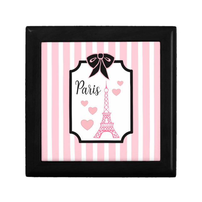 Eiffel Tower Paris Jewelry Gift Box (Front)