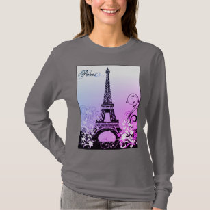Eiffel Tower Paris Long Sleeve T-Shirt