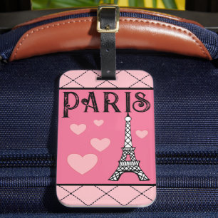 Eiffel Tower Paris Luggage Tag Gift