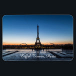 Eiffel Tower, Paris,  Magnet<br><div class="desc">Paris Eiffel tower and skyline aerial view in France</div>