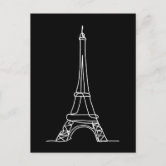 Black White Paris Fashion Mannequin Postcard