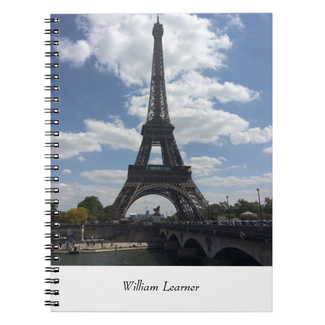 Eiffel Tower Paris Personal Journal (Front)
