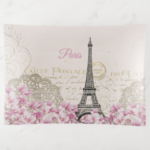 Eiffel Tower, Paris Pink Magnolia Trinket Tray
