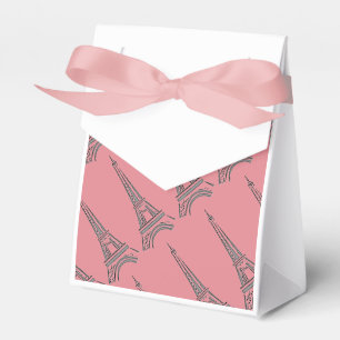 Eiffel Tower Paris Pink Party Favor Boxes