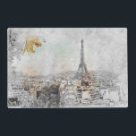 Eiffel Tower Paris Placemat – Elegant French<br><div class="desc">Eiffel Tower Paris Placemat – Elegant French Travel Decor for Dining Table Bring the romance of Paris to your dining table with this beautiful Eiffel Tower placemat. Featuring a stylish illustration of the iconic French landmark, this placemat adds a touch of European charm to any kitchen or dining room setting....</div>