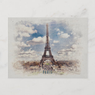 Eiffel Tower Paris Postcard