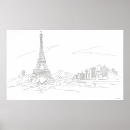 Eiffel Tower, Paris Poster
