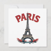 Eiffel Tower, Paris, retro (Front)