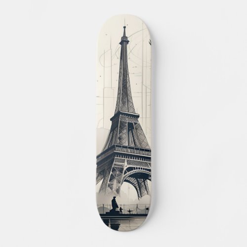 Eiffel Tower Paris Skateboard