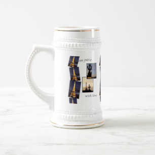 Eiffel Tower Paris Souvenir Beer Stein