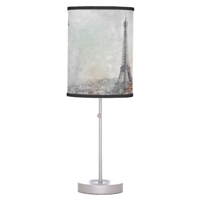 Eiffel Tower Paris Table Lamp – French City Decor (Front)