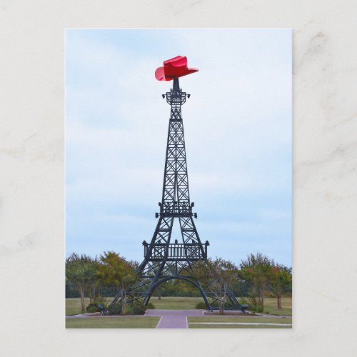 Eiffel Tower Paris Texas Postcard