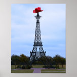 Eiffel Tower, Paris, Texas Poster at Zazzle