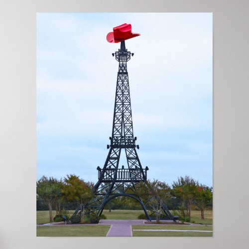 Eiffel Tower Paris Texas Poster