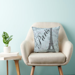 Eiffel Tower Paris Throw Pillow