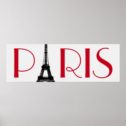 Eiffel Tower Paris Travel Poster