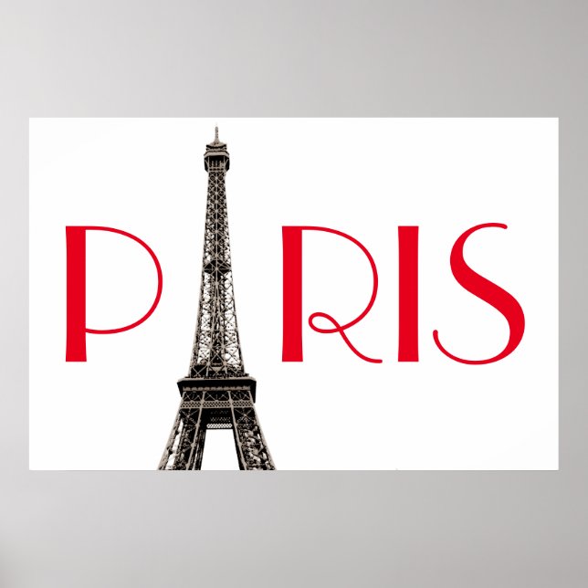 Eiffel Tower Paris Travel Poster (Front)