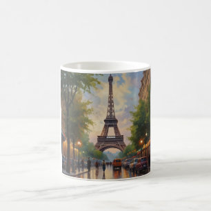 Eiffel Tower Paris Travel Vintage Retro Art Coffee Mug