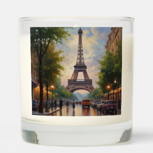 Eiffel Tower Paris Travel Vintage Retro Art Scented Candle