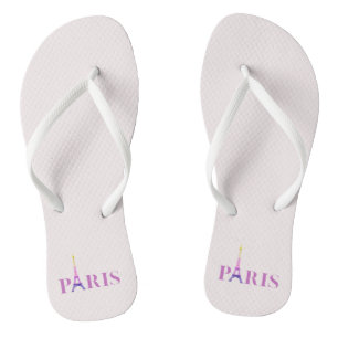 Eiffel Tower-Paris-Vibrant and Colorful- Flip Flops