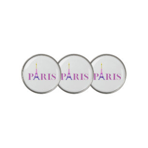 Eiffel Tower-Paris-Vibrant and Colorful- Golf Ball Marker
