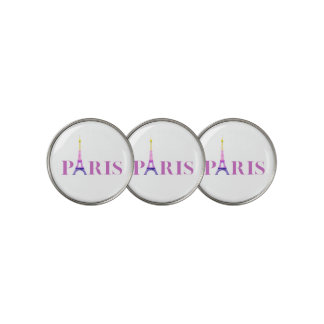 Eiffel Tower-Paris-Vibrant and Colorful- Golf Ball Marker