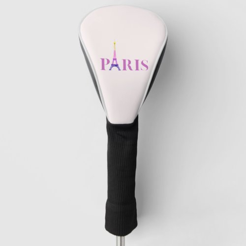 Eiffel Tower_Paris_Vibrant and Colorful_ Golf Head Cover