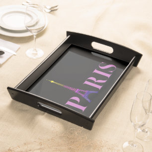 Eiffel Tower-Paris-Vibrant and Colorful- Serving Tray