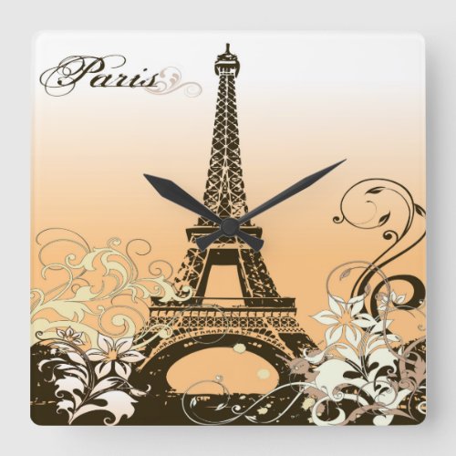 Eiffel Tower Paris Wall Clock