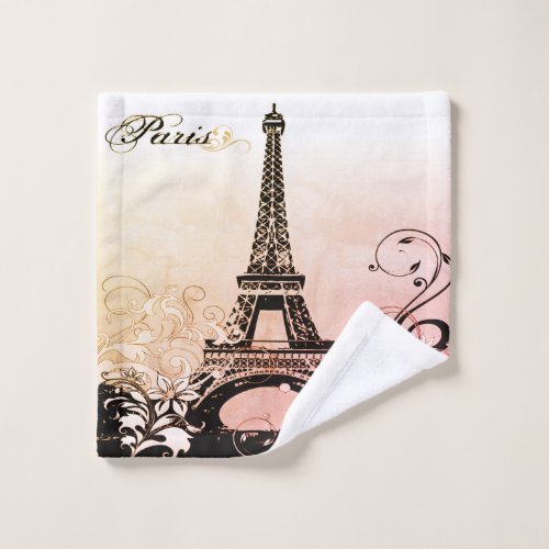 Eiffel Tower Paris Wash Cloth