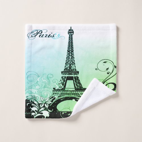 Eiffel Tower Paris Wash Cloth