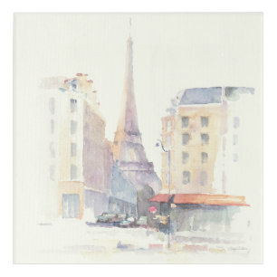 Eiffel Tower Paris Watercolor Acrylic Print