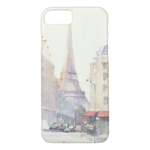 Eiffel Tower  Paris Watercolor iPhone 87 Case