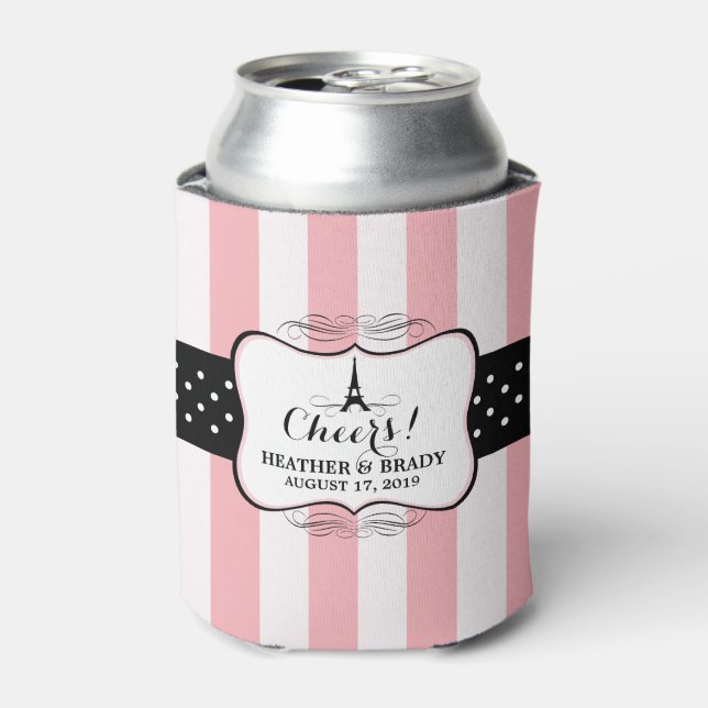 Eiffel Tower Paris | Wedding Can Cooler (Can Front)