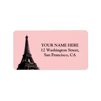 Eiffel Tower - Parisian Mermories Label by thepapershoppe at Zazzle