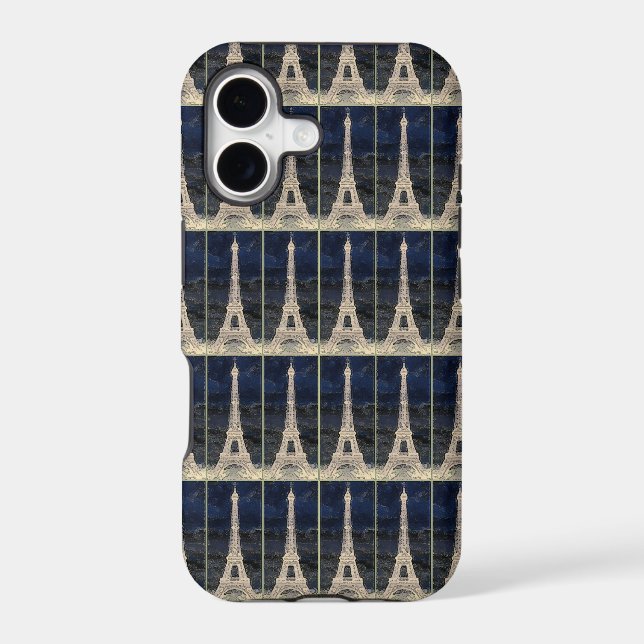 Eiffel Tower Pattern Case-Mate iPhone Case (Back)