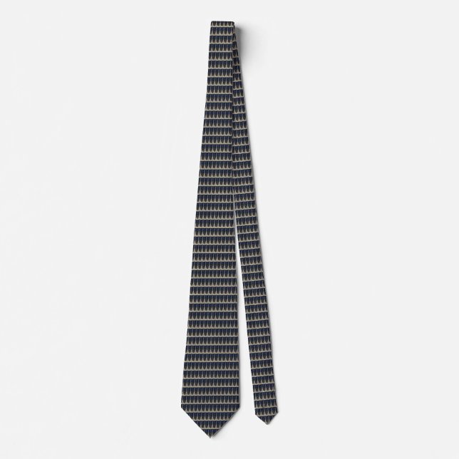 Eiffel Tower Pattern Neck Tie (Front)