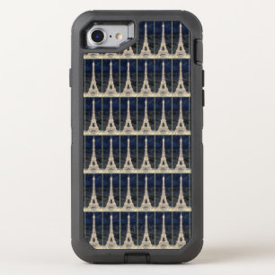 Eiffel Tower Pattern OtterBox Defender iPhone SE/8/7 Case