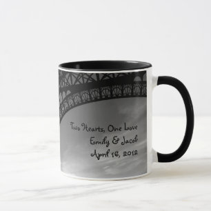 Eiffel Tower Personalized Bride & Groom Mug